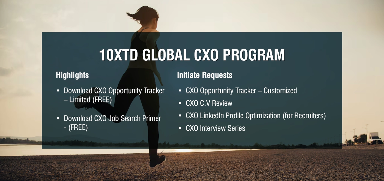 10XTD Global CXO Program